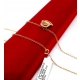 Złoty łańcuszek serce 0,22ct 14k 40cm .