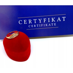 Złoty pierścionek Diamenty 0,09ct PR583 2,04gr R13 .