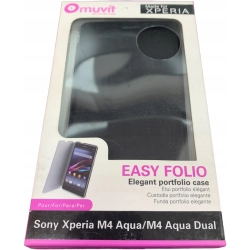 Etui z klapką do M4 Aqua Dual czarny NOWA