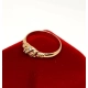 Złoty pierścionek z Cyrkoniami PR.585 W:1,53gr R.12