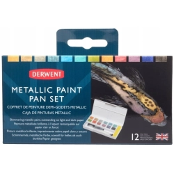 Farby akwarelowe Derwent wielokolorowy 12 szt. 12 ml