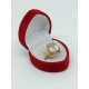 Złoty pierścionek Kryształ górski Pr.585 W:3,86gr Roz.9