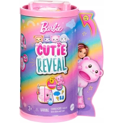 Barbie Cutie Reveal Lalka Chelsea Różowy miś + zwierzątko HKR19