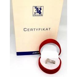 Złoty pierścionek z Diamentami 0,18ct PR.585 W:4,39gr R.15 InterSKLEP