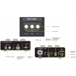 Interfejs audio Behringer U-Phoria UM2 DOBRY STAN!