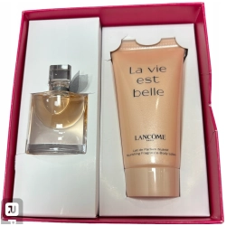 Lancome la vie est belle zestaw perfumy miniaturka 4 ml balsam do ciała 50