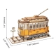 ROBOTIME Drewniany Model Puzzle 3D Tramwaj TG505