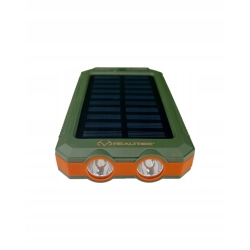 Realtree Nova Solar PowerBank z latarkami (ZIELONY) (8000mAh)