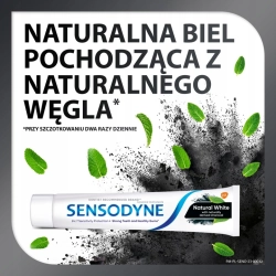 SENSODYNE NATURAL WHITE WYBIELAJĄCA PASTA DO ZĘBÓW Z WĘGLEM 75ml