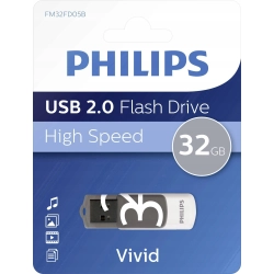 PENDRIVE PHILIPS FM32FD05B/00 USB 2.0 32GB VIVID EDITION SHADOW GREY