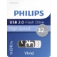 PENDRIVE PHILIPS FM32FD05B/00 USB 2.0 32GB VIVID EDITION SHADOW GREY