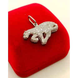 Złota zawieszka Puma Diamenty 135szt 1,35ct Pr.750 W:7,24gr InterSKLEP