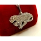 Złota zawieszka Puma Diamenty 135szt 1,35ct Pr.750 W:7,24gr InterSKLEP