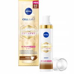 NIVEA LUMINOUS PRZECIW PRZEBARWIENIOM KREM CC SPF 30, ODCIEŃ 03/DEEP 40 ml