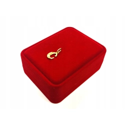 Zawieszka z literą C cyrkonia 14kt 585 0,75g