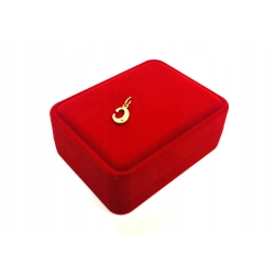 Zawieszka z literą C cyrkonia 14kt 585 0,75g