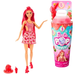 BARBIE HNW43 POP REVEAL LALKA OWOCOWY SOK ARBUZ NIESPODZIANKI ZESTAW KUBEK