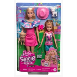 Barbie Stacie i Barbie 2-pak lalek HRM09