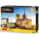 Puzzle 3D Cubic Fun National Geographic Notre Dame 128 elemetów