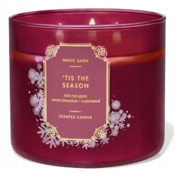 BATH & BODY WORKS White Barn Tis The Season 3-Wick Candle, 14.5 oz | 411 g