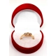 Złoty pierścionek z Diamentami 0,427ct PR.585 W:3,07gr R.18