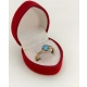 Złoty pierścionek Topaz, diamenty Pr.585 W:1,65gr Rozm.15