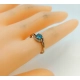 Złoty pierścionek Topaz, diamenty Pr.585 W:1,65gr Rozm.15