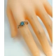 Złoty pierścionek Topaz, diamenty Pr.585 W:1,65gr Rozm.15