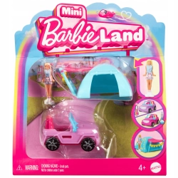 Barbie Mini BarbieLand Terenówka Zabawka auto i mini lalka Zestaw 4+ HYF43