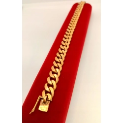 Złota bransoletka Pancerka Pr.585 W:54gr Dł:20,5cm InterSKLEP