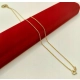 Złoty komplet łańcuszek z zawieszką Pr.585 W:3,06gr 45cm +2cm