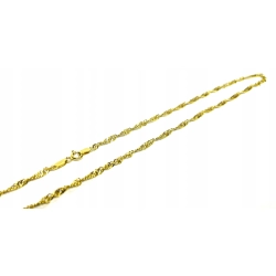 Łańcuszek naszyjnik singapur 14kt 585 5,34g