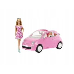 BARBIE FIAT 500 CABRILET + LALKA HRG59 AUTO