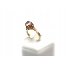 Pierścionek cyrkonią złoto 14kt 585 3,32g