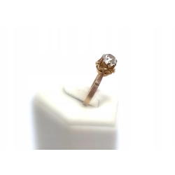 Pierścionek cyrkonią złoto 14kt 585 3,32g