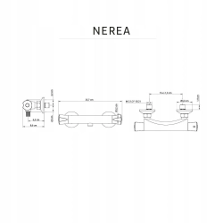 Bateria prysznicowa Rea 12 chrom