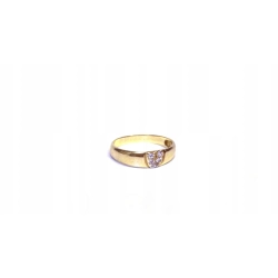 Pierścionek złoty cyrkonie 14kt 585 2,24g