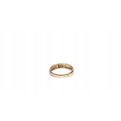 Pierścionek złoty cyrkonie 14kt 585 2,24g