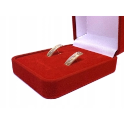 Kolczyki bigiel białe żółte złoto 14kt 585 1,59g