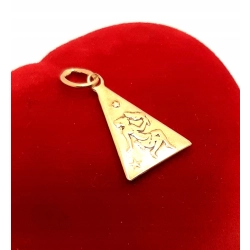 Złota zawieszka znak zodiaku Panna PR.585 W:0,89gr InterSKLEP