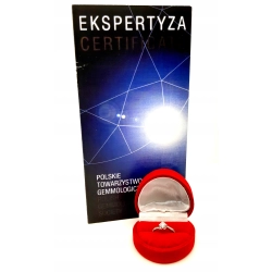 Złoty pierścionek z Diamentami 0,386ct PR.750 w:2,70gr R.7 InterSKLEP