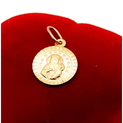 Złota zawieszka Medalik PR.585 W:0,89gr InterSKLEP