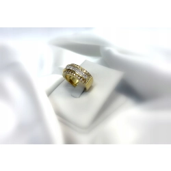 Pierścionek złoty obrączka brylanty 18kt 1,43ct 0,57ct