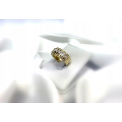 Pierścionek złoty obrączka brylanty 18kt 1,43ct 0,57ct