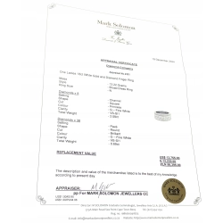 Pierścionek złoty obrączka brylanty 18kt 2,78ct