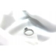 Pierścionek białe złoto 18kt brylanty 0,20ct tanzanit 0,46ct