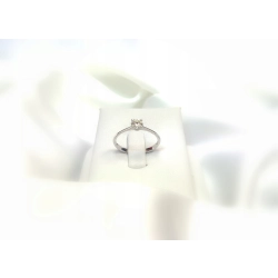 Pierścionek białe złoto 18kt brylant 0,40ct GIA