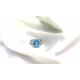 Pierścionek białe złoto 14kt brylant 0,31ct topaz 3,66ct