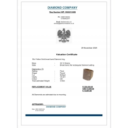 Pierścionek złoto 18kt brylanty 3,5ct