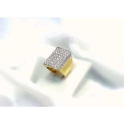 Pierścionek złoto 18kt brylanty 3,5ct